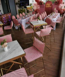 Periquera Mármol Gamma CDMX - Periqueras para Eventos