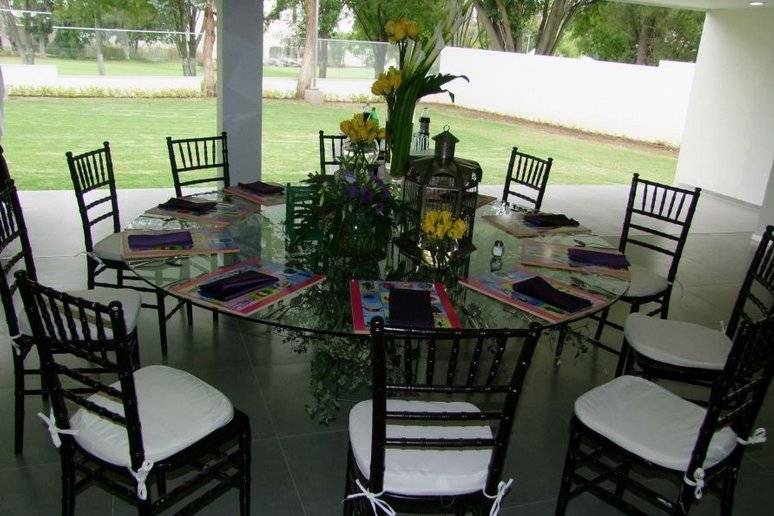 Mesa Cristal CDMX - Mesas para Banquetes